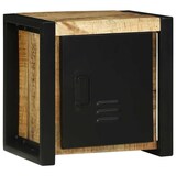 thumbnail of Helloshop26 - Moderner rechteckiger Badezimmerschrank mit Ablage 40 x 30 x 40 cm aus massivem braunem Mangoholz 02_0057650
