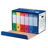 thumbnail of Esselte G85 OXFORD Box Conf. 6 Registratori con Meccanismo a Leva F.to Protocollo D8 cm, colori assortiti, con scatola archivio in cartone,390785112