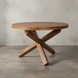 thumbnail of Design Esszimmertisch BOHA rund Ø 120 cm x 75 cm Sheesham Massiv-Holz, Landhaus Esstisch 4 Personen, Küchentisch Tisch für Esszimmer