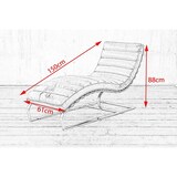 thumbnail of KAWOLA Relaxliege SIRY Polsterliege Leder cognac