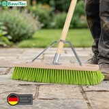thumbnail of Stabiler Straßenbesen 60cm Breit mit speziellem Stielstabilisator und Stiel 160cm Lang Besen Kehrbesen neon-grüne Borsten Gartenbesen