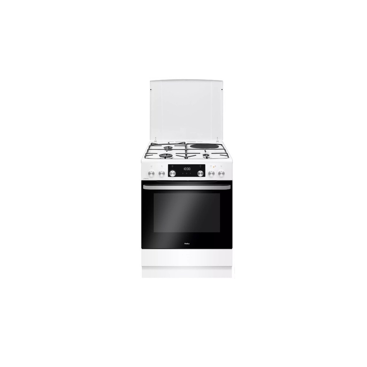 AMICA cuisinière mixte 77l 4 feux blanc ACM7037RB