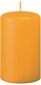 thumbnail of Flachkopf-Stumpenkerzen Mais Gelb/Orange 80 x Ø 100 mm, 4 Stück