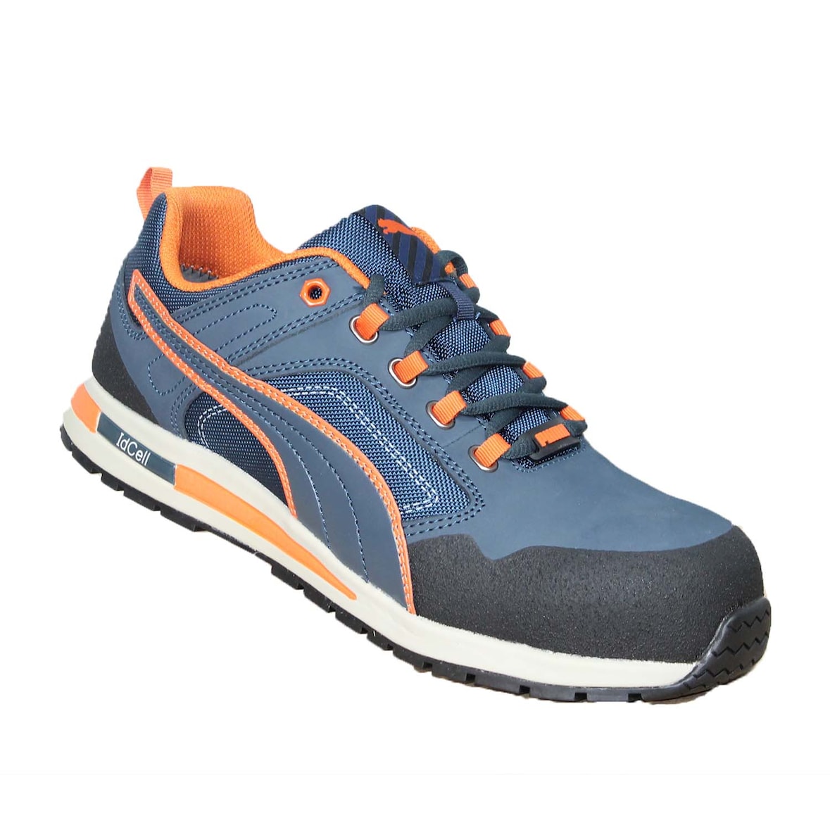 Puma Crosstwist Low S3 HRO SRC blau/orange Sicherheitschuhe Arbeitsschuhe Bauschuhe hoch-Größe-42 EU