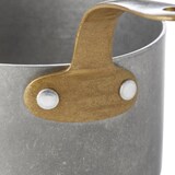 thumbnail of Serviertopf STEEL & STYLE, mit Messinggriff, 280 ml, Ø 9 cm, vintage, Messing, PVD, Chromnickelstahl