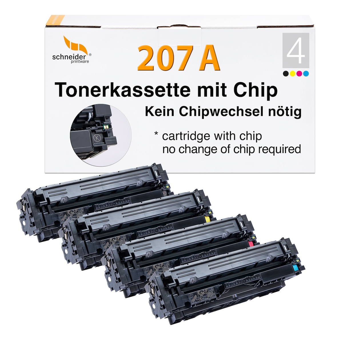 Schneiderprintware Toner ersetzt HP 207A Multipack  4900 Seiten