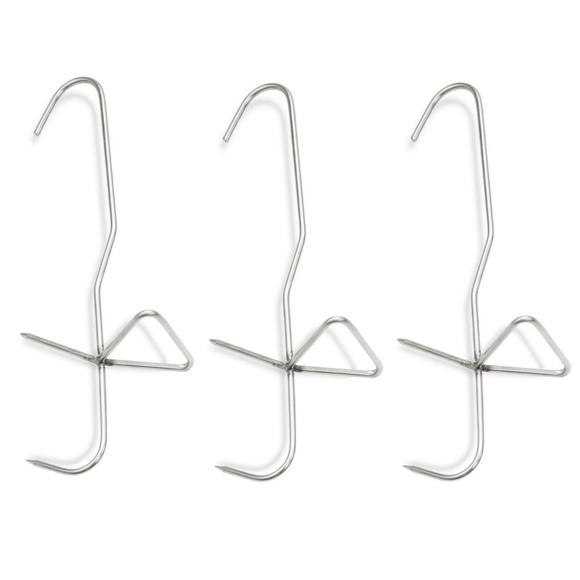 Fischhaken zum Räuchern - Edelstahl - 20cm - Ein Haken