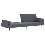 thumbnail of vidaXL Schlafsofa mit Kissen Dunkelgrau Samt