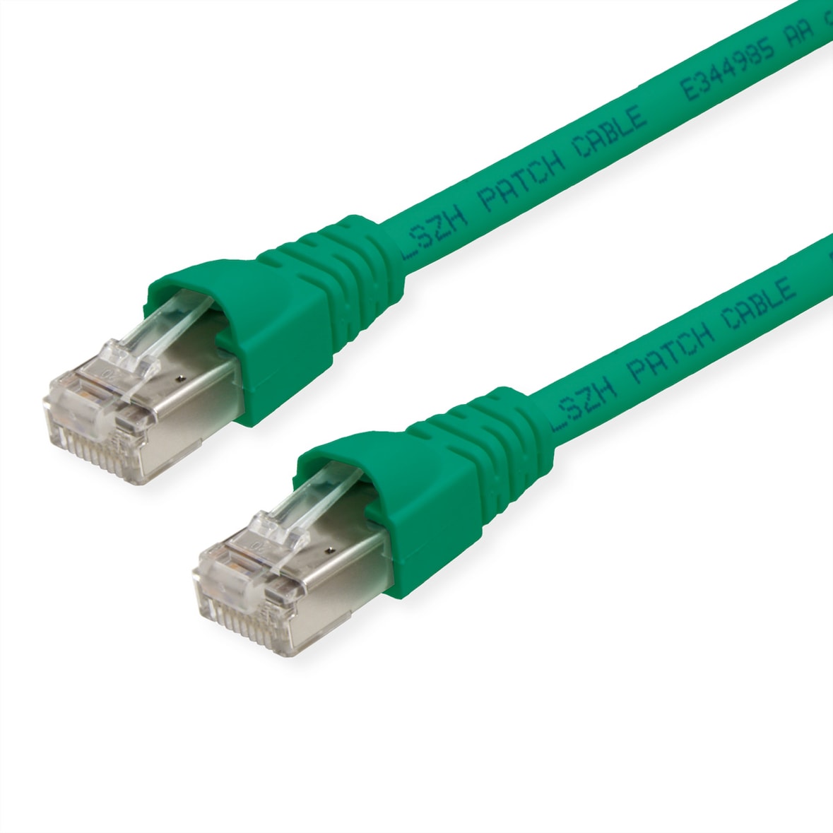 TELEGÄRTNER Patchkabel S/FTP, Cat.6A, LSOH, grün, 1 m
