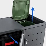 thumbnail of 3er Mülltonnenverkleidung Nelli anthrazit