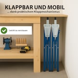 thumbnail of 2x Arbeitsbock 7-fach höhenverstellbar bis 400 kg Stahl verzinkt lackiert blau Klappbock Gerüstbock