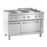 thumbnail of Fornuis | Elektrisch | EBP | 6 Kookplaten | 6x 2.6kW | Elektrische Oven | 1/1 GN | 58L | 3.65kW | 1200x700x850(h)mm