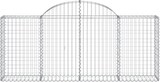 thumbnail of vidaXL Gabionen mit Hochbogen 18 Stk. 200x30x80/100cm Verzinktes Eisen