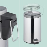 thumbnail of Relaxdays Mülleimer Küche, 20 Liter, spiegelpolierter Edelstahl, entnehmbarer Inneneimer, Fußpedal, Treteimer, silber
