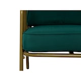 thumbnail of METRO PROFESSIONAL Outdoor Sofa Lounge-Set, 3-tlg., Stahl/Polyester, 2 Sessel, 1 Tisch, olive/gold