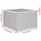 thumbnail of vidaXL Garten-Sofa-Set mit Kissen 9 pcs Grau Poly Rattan