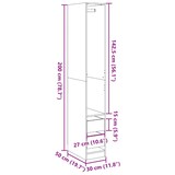 thumbnail of vidaXL Kleiderschrank Sonoma-Eiche 30x50x200 cm Holzwerkstoff