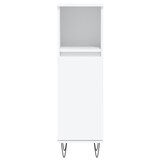 thumbnail of vidaXL Badschrank Weiß 30x30x100 cm Holzwerkstoff