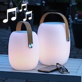 thumbnail of LED Lautsprecher Terrassenleuchte Bluetooth wiederaufladbar H: 32cm