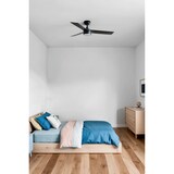 thumbnail of RUDDER S LED-Ventilator schwarz/walnuss