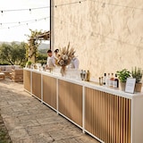 thumbnail of EME Mobiliario Barra Plegable Mallorca Blanca - Fabricada Acero