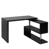 thumbnail of Décoshop26 - Moderner Eckschreibtisch/Computertisch mit drehbarem Ablagefach 120 x 60 cm MDF und schwarzer Stahl 04_0001396