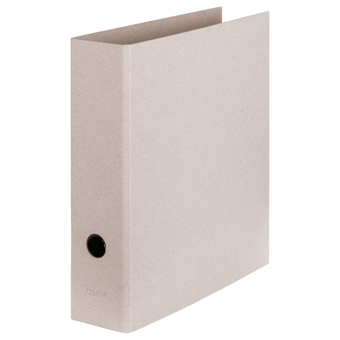 Falken 22001576 Vegan Ordner PURE Raw A4, 8 cm Rücken, ohne Kantenschutz - Grau