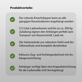 thumbnail of Rasentraktor Anhänger Kippanhänger 300 kg kippbar mit Kupplung