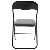 thumbnail of Set De 4 Sillas Plegables Felix Negro/negro