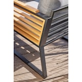 thumbnail of Tarrington House Conjunto de exterior Ateo, 4 piezas, aluminio / madera de teca, 2 sillas, 1 sofá de 3 plazas, 1 mesa de centro, multicolor