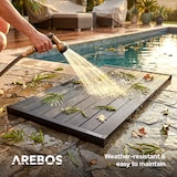 thumbnail of AREBOS Elemento di base per doccia da giardino | antiscivolo e idrorepellente | Piastra in PVC, resistente alle intemperie e stabile