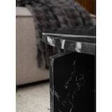 thumbnail of Couchtisch 60x60x33 cm Schwarz Sofatisch in Marmor-Optik Modern, Design Wohnzimmertisch Rund, Loungetisch Klein, Kaffeetisch