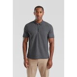 thumbnail of Fruit of the Loom 65/35 Polo Farbe: dunkelgrau meliert Größe: M