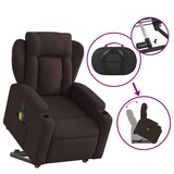 thumbnail of vidaXL Elektrischer Massagesessel mit Aufstehhilfe Dunkelbraun Stoff