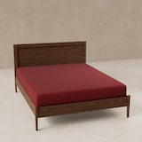 thumbnail of Benetton - Conjunto de 2 lençóis com elástico medindo 160x200cm + 30cm para uma cama de 1,60m na cor Vermelho Arco-Íris.