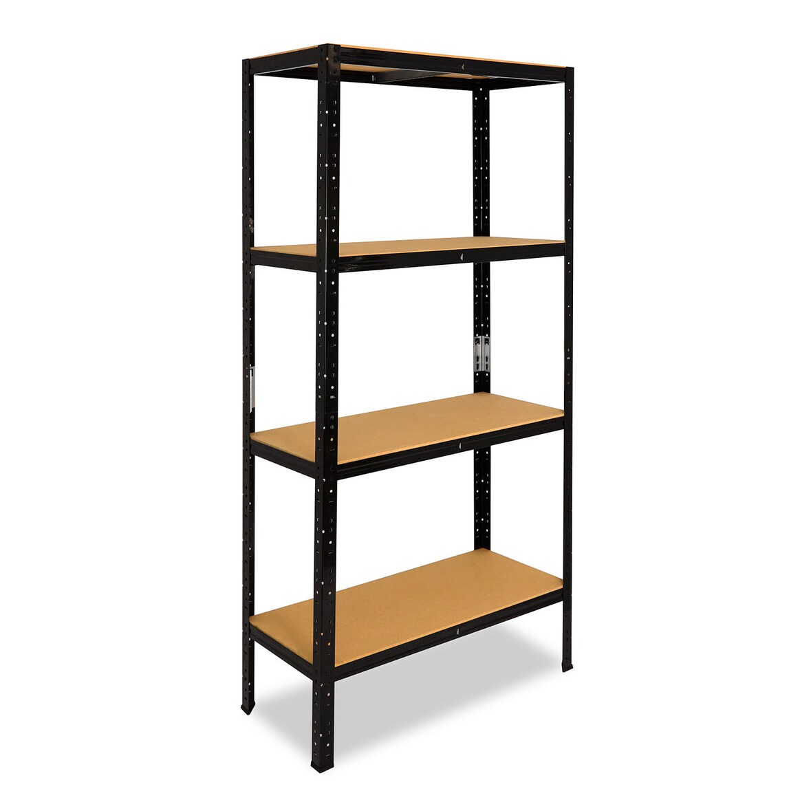 shelfplaza BLACK 180x120x45 cm Schwerlastregal in schwarz mit 4 Böden und 175 kg Traglast pro Boden