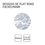 thumbnail of Dessous de plat en marbre rond de 18 cm Fackelmann Basic