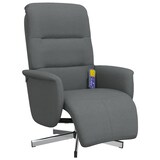 thumbnail of vidaXL Massagesessel mit Fußteil Dunkelgrau Stoff
