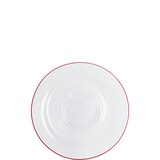 thumbnail of KAHLA 573516A69971C Pronto Line Untertasse 16 cm Line cherry red | Unterteller mit roter Linie aus Porzellan