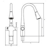 thumbnail of Grifo electrónico y manual con selector de temperatura y ducha extensible