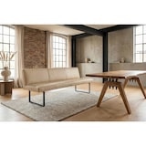 thumbnail of KAWOLA Esszimmerbank ELEEN Leder beige 203cm