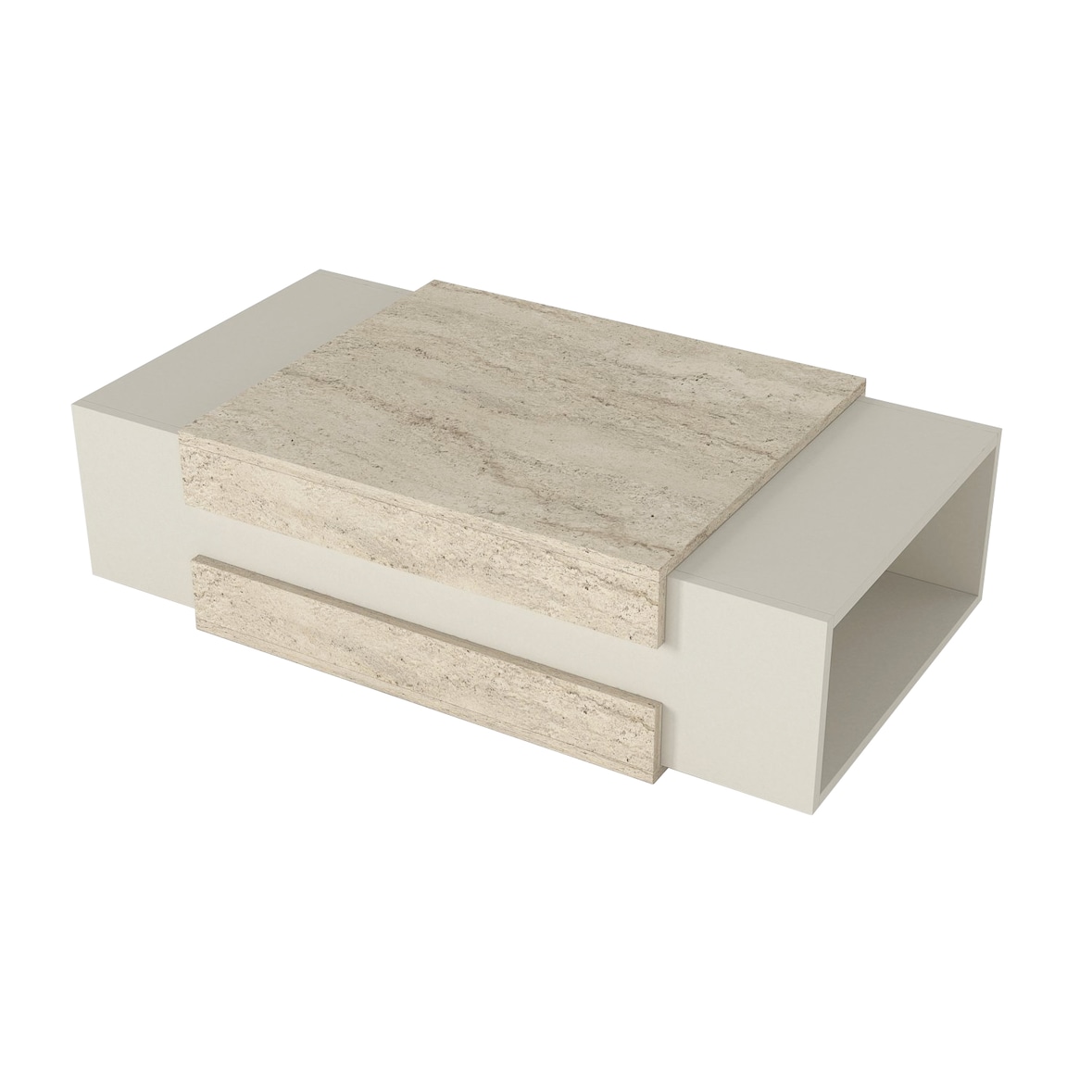 Couchtisch Nora Beige Granit Optik