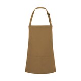 thumbnail of Short Bib Apron Basic with Buckle and Pocket: One Size / Camel