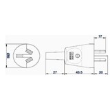 thumbnail of BACHMANN Schutzkontaktstecker, Australien 10A/250V, schwarz
