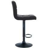 thumbnail of DELUKE® Barhocker 2er Set MADRID - Dunkelgrau, Stoff, Schwarz | Barhocker mit Lehne Barstuhl Tresenhocker Tresenstuhl Kneipenhocker Kneipenstuhl