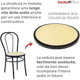 thumbnail of SEDIAOFFICE Set da 4 Sedie Modello Thonet in Metallo 88x48x42 cm Ideale Per Bar, Ristoranti, Sale e Bistrot ad Uso Interno e Esterno Marrone Lucido