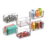 thumbnail of Relaxdays Schubladen Ordnungssystem, 6-tlg., Organizer Unterwäsche, Socken, Make-up, zusammensteckbar, Kunststoff, braun