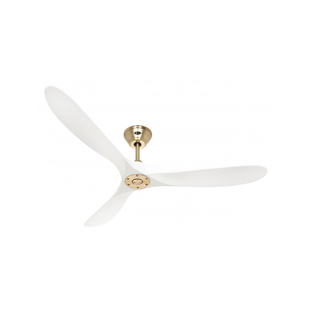 Eco Genuino 152, Ventilatore ottone e bianco senza Luce, CasaFan