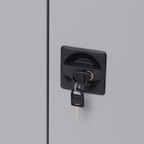 thumbnail of Armários de metal com portas de batente Rocada 80x70x45cm (comprimento x altura x profundidade) cor antracite ral 7015 inclui 1 prateleira.