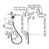 thumbnail of Colonna doccia moderna completa ed universale, estensibile